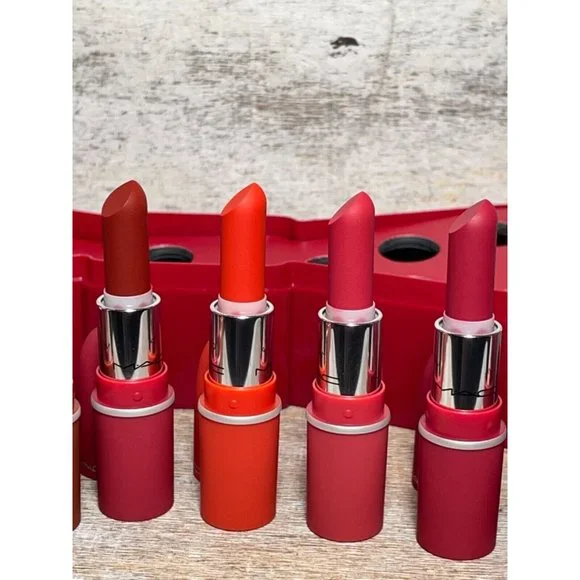 Mac Cosmetics Powder Kiss Lip Vault x 12 HOLIDAY COLLECTION - Picture 5 of 16